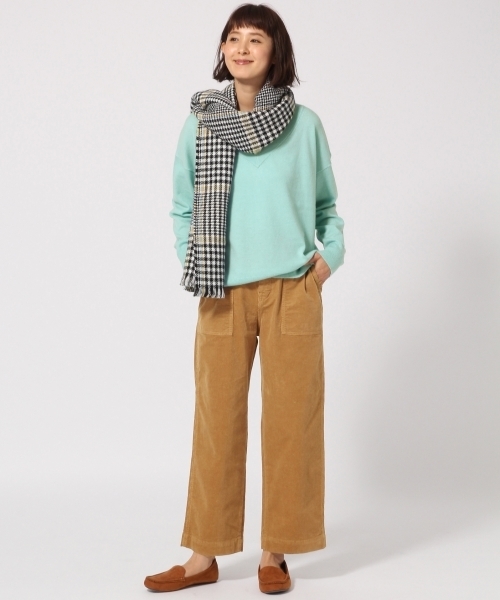 GLOBAL WORK（グローバルワーク）の「コーデュロイベイカーパンツ/773216（その他パンツ・レディース・ブラック/ベージュ/カーキ・SMALL/LARGE/MEDIUM）」の8枚目の写真