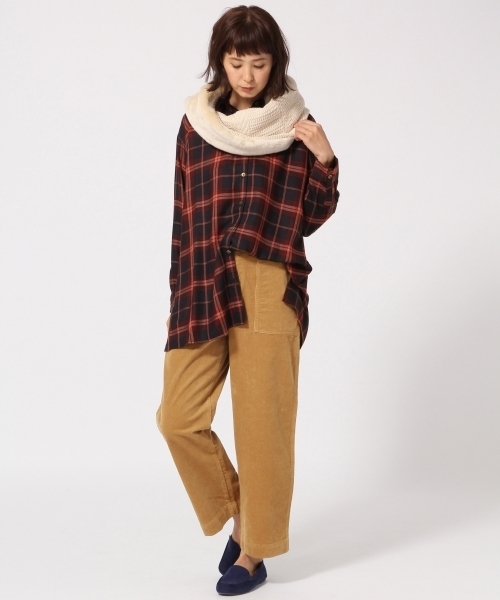 GLOBAL WORK（グローバルワーク）の「コーデュロイベイカーパンツ/773216（その他パンツ・レディース・ブラック/ベージュ/カーキ・SMALL/LARGE/MEDIUM）」の4枚目の写真