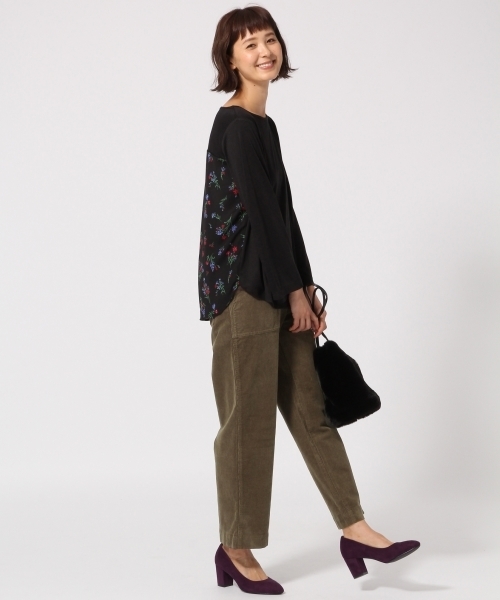 GLOBAL WORK（グローバルワーク）の「コーデュロイベイカーパンツ/773216（その他パンツ・レディース・ブラック/ベージュ/カーキ・SMALL/LARGE/MEDIUM）」の14枚目の写真