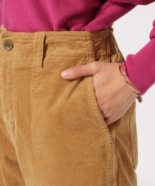 GLOBAL WORK（グローバルワーク）の「コーデュロイベイカーパンツ/773216（その他パンツ・レディース・ブラック/ベージュ/カーキ・SMALL/LARGE/MEDIUM）」の13枚目の写真