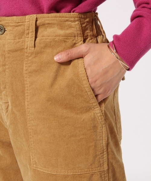 GLOBAL WORK（グローバルワーク）の「コーデュロイベイカーパンツ/773216（その他パンツ・レディース・ブラック/ベージュ/カーキ・SMALL/LARGE/MEDIUM）」の9枚目の写真