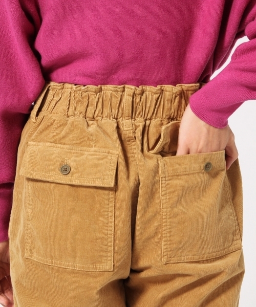 GLOBAL WORK（グローバルワーク）の「コーデュロイベイカーパンツ/773216（その他パンツ・レディース・ブラック/ベージュ/カーキ・SMALL/LARGE/MEDIUM）」の15枚目の写真