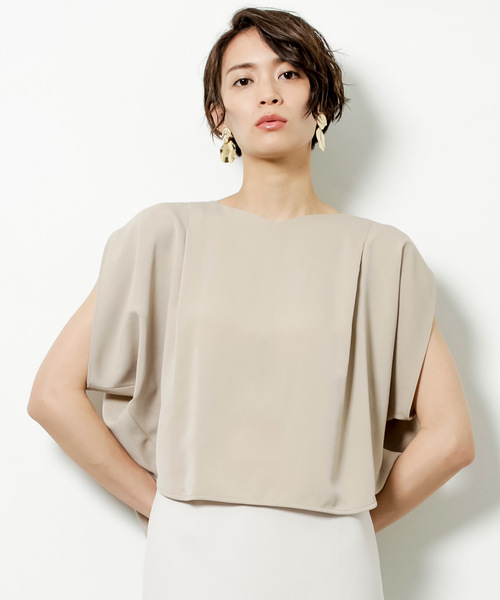 STUDIOUS（ステュディオス）の「【STUDIOUS】ピーチスリットブラウス（シャツ/ブラウス・レディース・バーガンディー/ベージュ/ネイビー・FREE）」の19枚目の写真