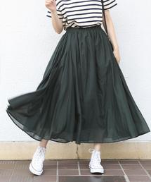 coen | 【大人気・新色追加・CM着用アイテム・Market】ソリッドマキシスカート(ネイビー⇒WEB限定追加)(スカート)