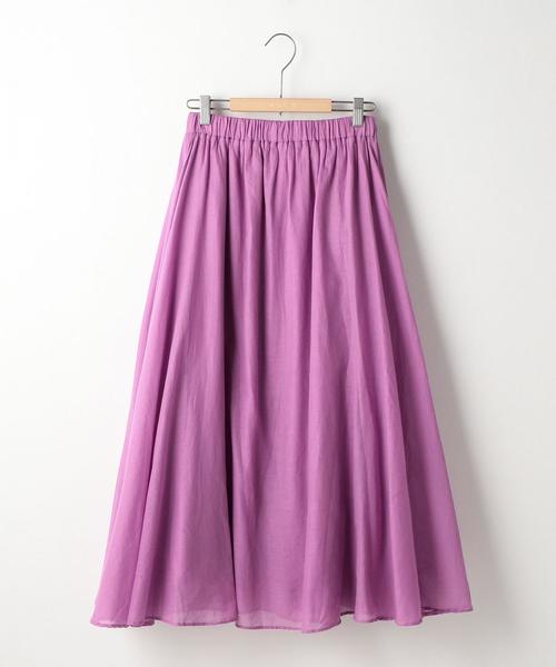 coen（コーエン）の「【大人気・新色追加・CM着用アイテム・Market】ソリッドマキシスカート(ネイビー⇒WEB限定追加)（スカート・レディース・ライラック/マスタード/ネイビー/ピンク/ダークグリーン・FREE）」の6枚目の写真