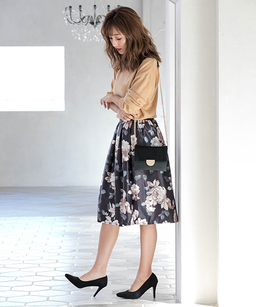 Color（カラー）の「ゴールドフラップショルダーバッグ（ショルダーバッグ・レディース・ブラック/モカ/キャメル・FREE）」の14枚目の写真