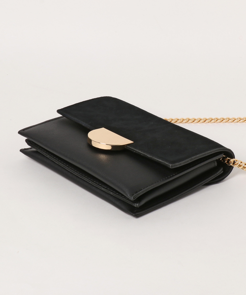 Color（カラー）の「ゴールドフラップショルダーバッグ（ショルダーバッグ・レディース・ブラック/モカ/キャメル・FREE）」の6枚目の写真