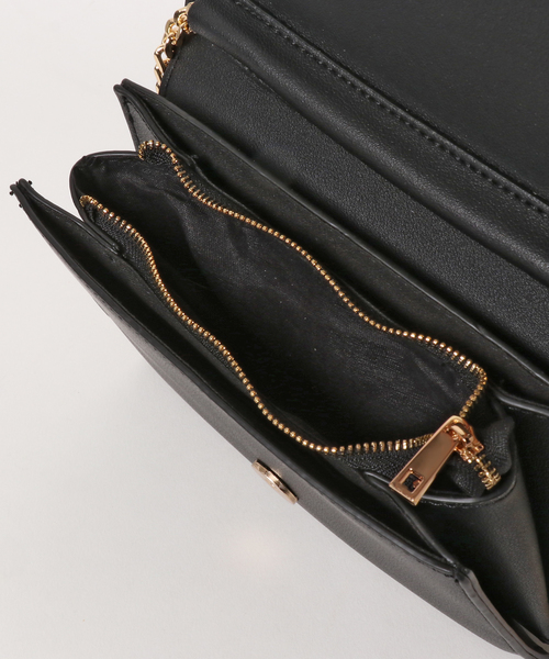 Color（カラー）の「ゴールドフラップショルダーバッグ（ショルダーバッグ・レディース・ブラック/モカ/キャメル・FREE）」の4枚目の写真
