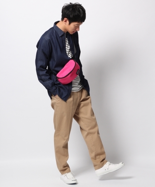 GLOBAL WORK（グローバルワーク）の「デニムシャツ長袖/777383（シャツ/ブラウス・メンズ・ブルー系その他4/ネイビー・LARGE/SMALL/X-LARGE/MEDIUM）」の4枚目の写真