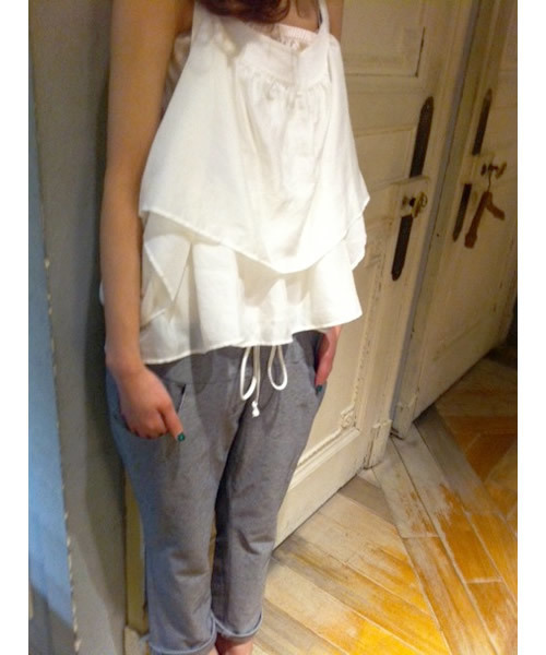 alcali（アルカリ）の「avie /  オールインワン　＜別注＞（サロペット/オーバーオール・レディース・ホワイト/ネイビー・FREE）」の14枚目の写真