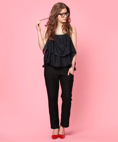 alcali（アルカリ）の「avie /  オールインワン　＜別注＞（サロペット/オーバーオール・レディース・ホワイト/ネイビー・FREE）」の6枚目の写真