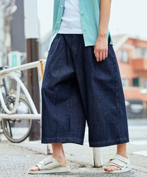 ワイドテーパードバルーンクロップドデニムパンツ(10oz DENIM)