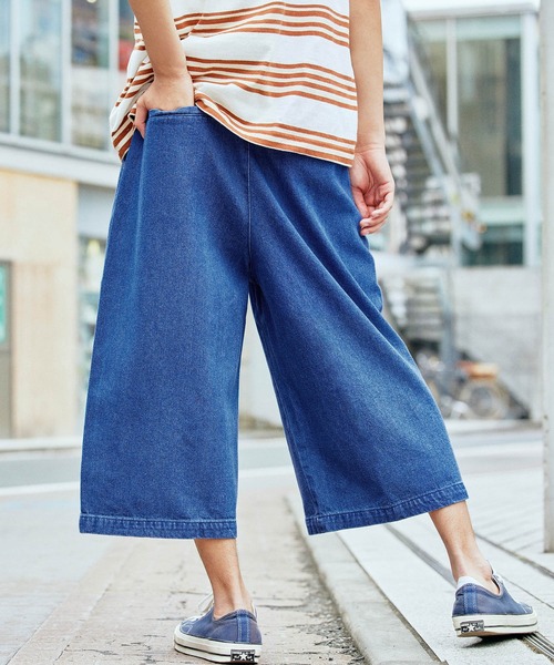kolor カラー ワイドテーパードデニムブルー サイズ1 美品 ワイドテーパードバルーンクロップドデニムパンツ(10oz DENIM
