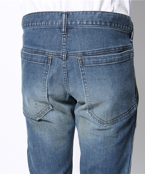 And A（アンドエー）の「VINTAGEツイストSKINNYデニム（デニムパンツ・メンズ・ブルー・42/44）」の4枚目の写真