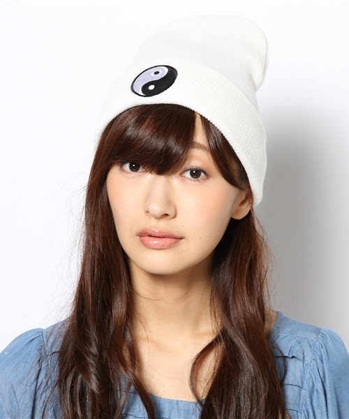 WEGO（ウィゴー）の「WEGO/インヨウニットキャップ（ニットキャップ/ビーニー・レディース・ホワイト/ブラック/パープル・FREE）」の8枚目の写真