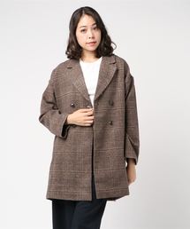 STYLEBLOCK | 起毛先染めビッググレンチェックコクーンダブルチェスターコート(チェスターコート)