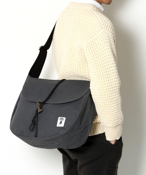 South2 West8（サウスツーウェストエイト）の「【OWL】Shelter bag（ショルダーバッグ）（ショルダーバッグ・メンズ・ホワイト/グレー/ダークグレー/モカ・FREE）」の22枚目の写真