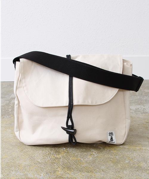 South2 West8（サウスツーウェストエイト）の「【OWL】Shelter bag（ショルダーバッグ）（ショルダーバッグ・メンズ・ホワイト/グレー/ダークグレー/モカ・FREE）」の6枚目の写真