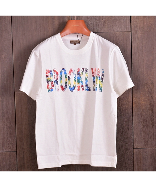 ARCHIVER(アーカイバ)の「【Bl】ボタニカルプリントロゴTシャツ 半袖(Tシャツ/カットソー・レディース・ネイビー/グレー/マルチ/ブラック/ホワイト・MEDIUM/LARGE)」の11枚目の写真