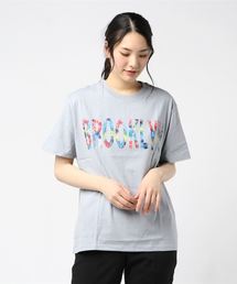 【Bl】ボタニカルプリントロゴTシャツ 半袖