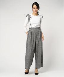 STYLEBLOCK | 花柄プリントサスペンダー付き2WAYワイドパンツ(その他パンツ)