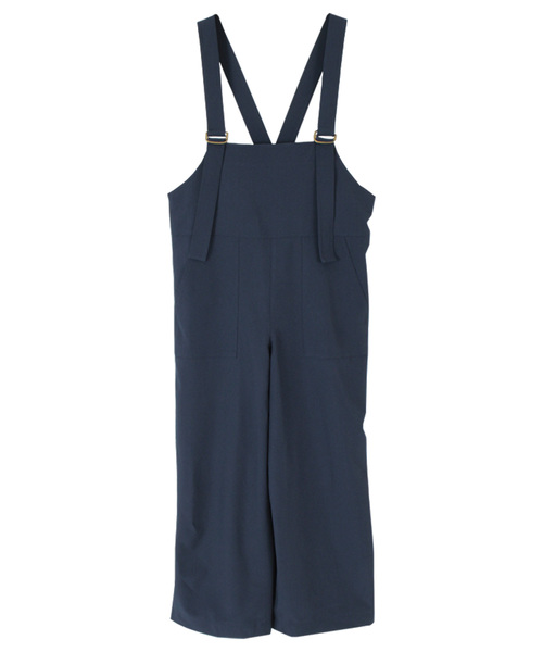 titivate(ティティベイト)の「シンプルワイドパンツオールインワン(つなぎ/オールインワン・レディース・ブラック/ネイビー/ライトベージュ・S/M/L)」の3枚目の写真