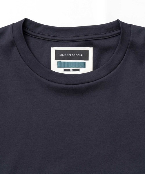 MAISON SPECIAL（メゾンスペシャル）の「“FINE SMOOTH” プライムオーバーサイズカットソー 【MAISON SPECIAL/メゾンスペシャル】（Tシャツ/カットソー・メンズ・ブラック/オフホワイト/ラベンダー/ネイビー/マルチ・46/48）」の9枚目の写真