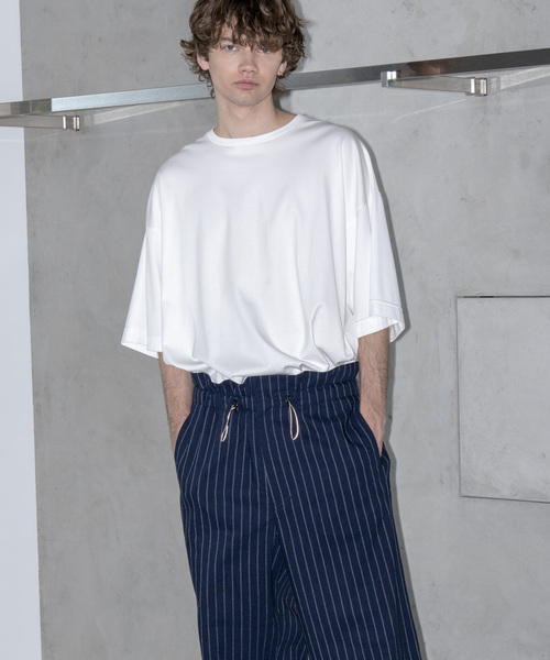 MAISON SPECIAL（メゾンスペシャル）の「“FINE SMOOTH” プライムオーバーサイズカットソー 【MAISON SPECIAL/メゾンスペシャル】（Tシャツ/カットソー・メンズ・ブラック/オフホワイト/ラベンダー/ネイビー/マルチ・46/48）」の12枚目の写真