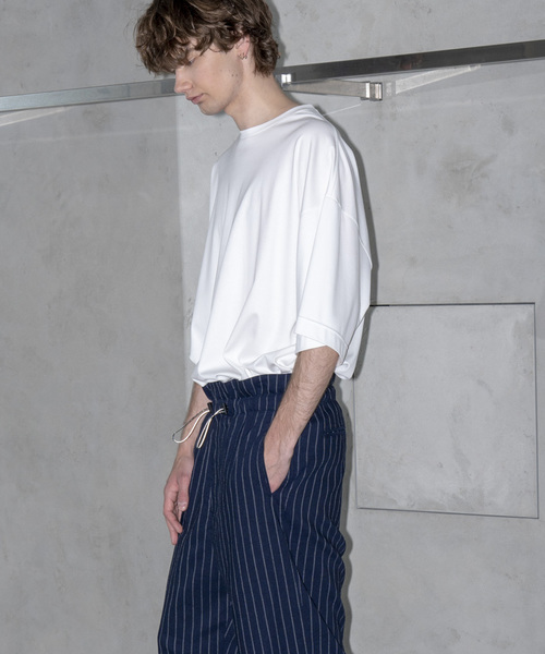 MAISON SPECIAL（メゾンスペシャル）の「“FINE SMOOTH” プライムオーバーサイズカットソー 【MAISON SPECIAL/メゾンスペシャル】（Tシャツ/カットソー・メンズ・ブラック/オフホワイト/ラベンダー/ネイビー/マルチ・46/48）」の13枚目の写真