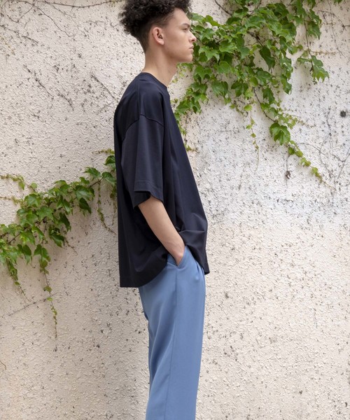 MAISON SPECIAL（メゾンスペシャル）の「“FINE SMOOTH” プライムオーバーサイズカットソー 【MAISON SPECIAL/メゾンスペシャル】（Tシャツ/カットソー・メンズ・ブラック/オフホワイト/ラベンダー/ネイビー/マルチ・46/48）」の20枚目の写真