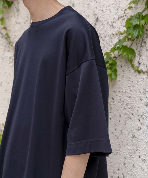 MAISON SPECIAL（メゾンスペシャル）の「“FINE SMOOTH” プライムオーバーサイズカットソー 【MAISON SPECIAL/メゾンスペシャル】（Tシャツ/カットソー・メンズ・ブラック/オフホワイト/ラベンダー/ネイビー/マルチ・46/48）」の18枚目の写真