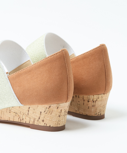 PICHE ABAHOUSE（ピシェ アバハウス）の「【WEB別注】ダブルストラップサンダル（サンダル・レディース・ホワイト/ブラック/キャメル/ライトブルー・35/36/37/38/39）」の18枚目の写真