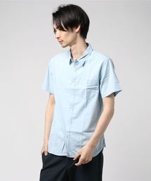 VIBGYOR Select/ 綿麻ストレッチ半袖シャツ