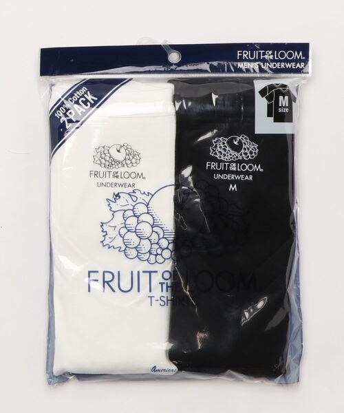 FRUIT OF THE LOOM(フルーツオブザルーム)の「FRUIT OF THE LOOM 30/綿100%半袖V首2P(Tシャツ/カットソー・メンズ・ホワイト/ブラック/グレー・M/L/XL)」の18枚目の写真