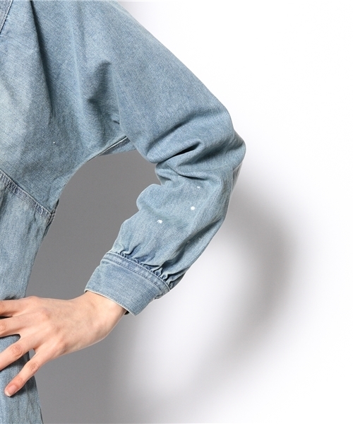 Kastane（カスタネ）の「【Kastane】デニムドルマンワンピース（ワンピース・レディース・インディゴブルー/ブルー・FREE）」の8枚目の写真