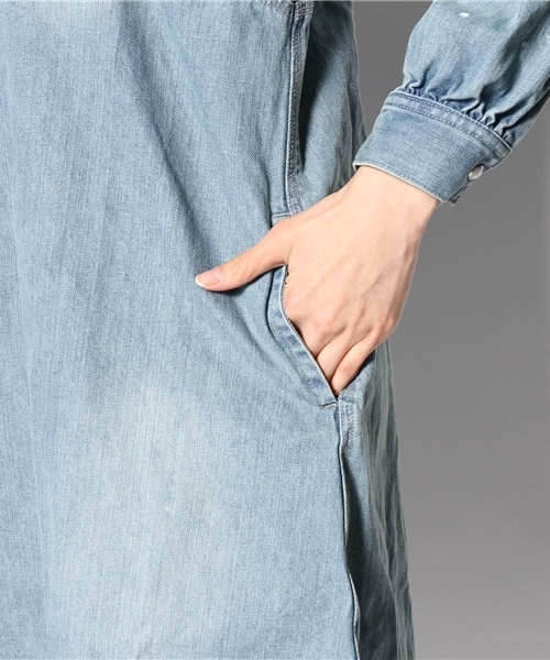 Kastane（カスタネ）の「【Kastane】デニムドルマンワンピース（ワンピース・レディース・インディゴブルー/ブルー・FREE）」の9枚目の写真