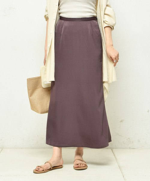 DouDou（ドゥドゥ）の「無地マーメイドスカート（スカート・レディース・ベージュ/ブラウン/ブルー・FREE）」の2枚目の写真