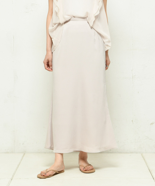 DouDou（ドゥドゥ）の「無地マーメイドスカート（スカート・レディース・ベージュ/ブラウン/ブルー・FREE）」の7枚目の写真