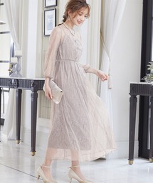 niana（ニアナ）の「総チュールレース 結婚式ワンピース（ドレス・レディース）」