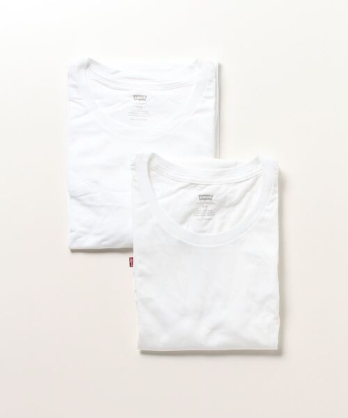 Levi's（リーバイス）の「Levi's/リーバイス スリム2パックTシャツ WHITE +（Tシャツ/カットソー・メンズ・マルチ/ホワイト・L/M/S/XL/XS/XX-LARGE）」の2枚目の写真