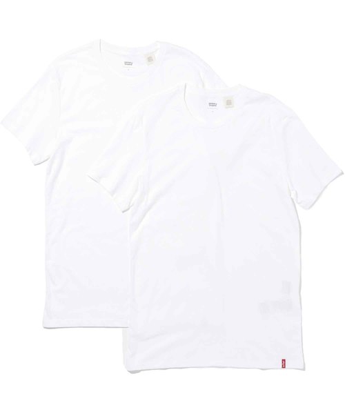 Levi's（リーバイス）の「Levi's/リーバイス スリム2パックTシャツ WHITE +（Tシャツ/カットソー・メンズ・マルチ/ホワイト・L/M/S/XL/XS/XX-LARGE）」の7枚目の写真