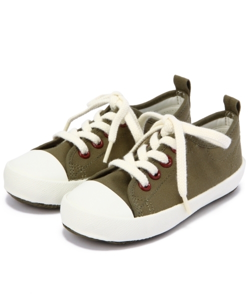 green label relaxing(グリーンレーベルリラクシング)の「GLR カラー SLIP ON ◆(スニーカー・キッズ・オリーブ/ネイビー/レッド・16cm/17cm/15cm/18cm)」の2枚目の写真