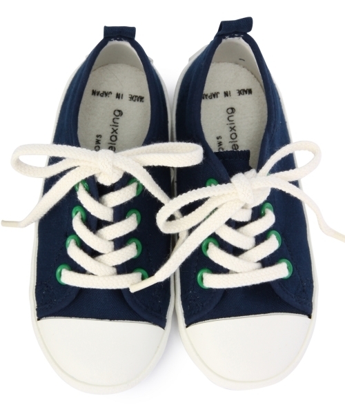 green label relaxing(グリーンレーベルリラクシング)の「GLR カラー SLIP ON ◆(スニーカー・キッズ・オリーブ/ネイビー/レッド・16cm/17cm/15cm/18cm)」の4枚目の写真
