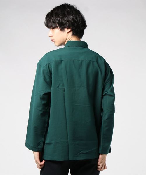 WEGO（ウィゴー）の「WEGO/TRハーフジッププルオーバー（シャツ/ブラウス・メンズ・ブラック/ダークグリーン/ワイン・MEDIUM/LARGE）」の4枚目の写真