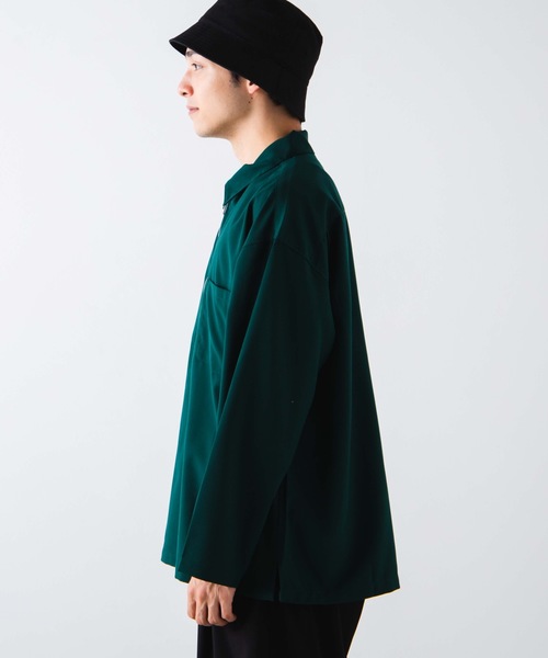 WEGO（ウィゴー）の「WEGO/TRハーフジッププルオーバー（シャツ/ブラウス・メンズ・ブラック/ダークグリーン/ワイン・MEDIUM/LARGE）」の16枚目の写真