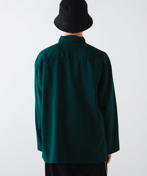 WEGO（ウィゴー）の「WEGO/TRハーフジッププルオーバー（シャツ/ブラウス・メンズ・ブラック/ダークグリーン/ワイン・MEDIUM/LARGE）」の17枚目の写真