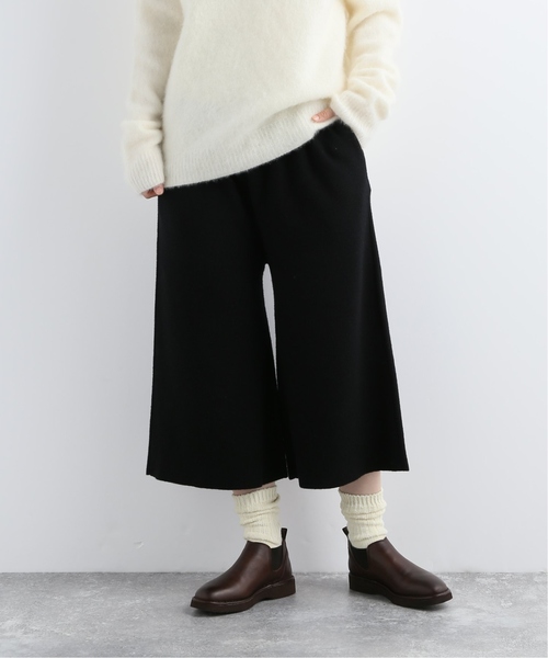 JOURNAL STANDARD LUXE(ジャーナルスタンダード ラックス)の「ミラノリブ パンツ(パンツ)」|ブラック