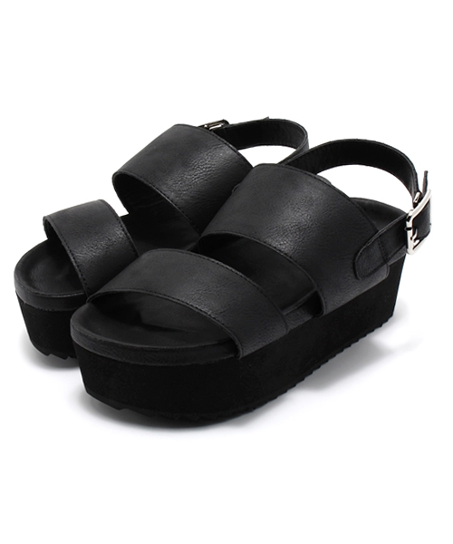 Kastane（カスタネ）の「【Kastane】厚底サンダル（サンダル・レディース・ホワイト/ブラック・38/36/37）」の3枚目の写真