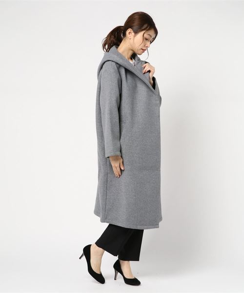 RODEO CROWNS WIDE BOWL（ロデオクラウンズワイドボウル）の「WOOL LIKE JERSEY ラップコート（ムートンコート