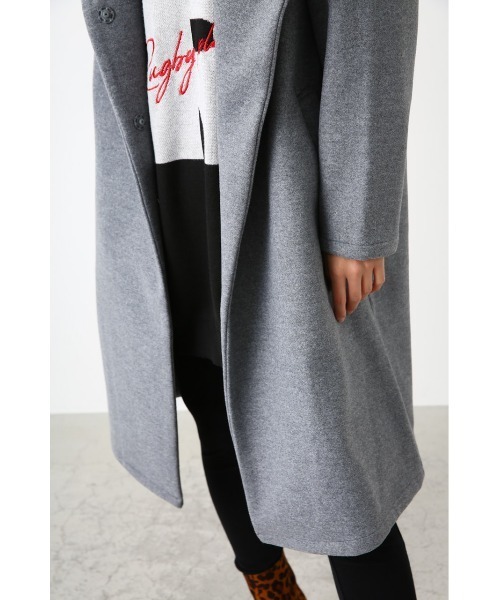 RODEO CROWNS WIDE BOWL（ロデオクラウンズワイドボウル）の「WOOL LIKE JERSEY ラップコート（ムートンコート